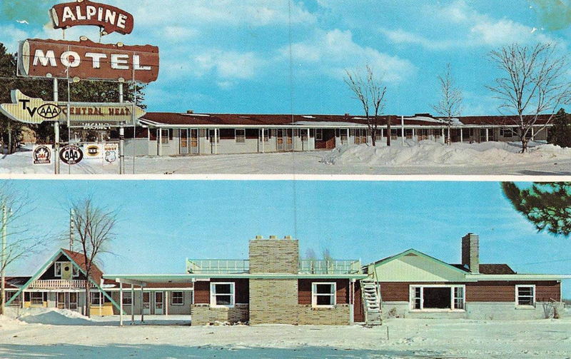 Alpine Court - More Modern Version Postcards (newer photo)